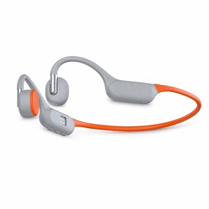 Gray Orange Bone Conduction Sports Earbuds