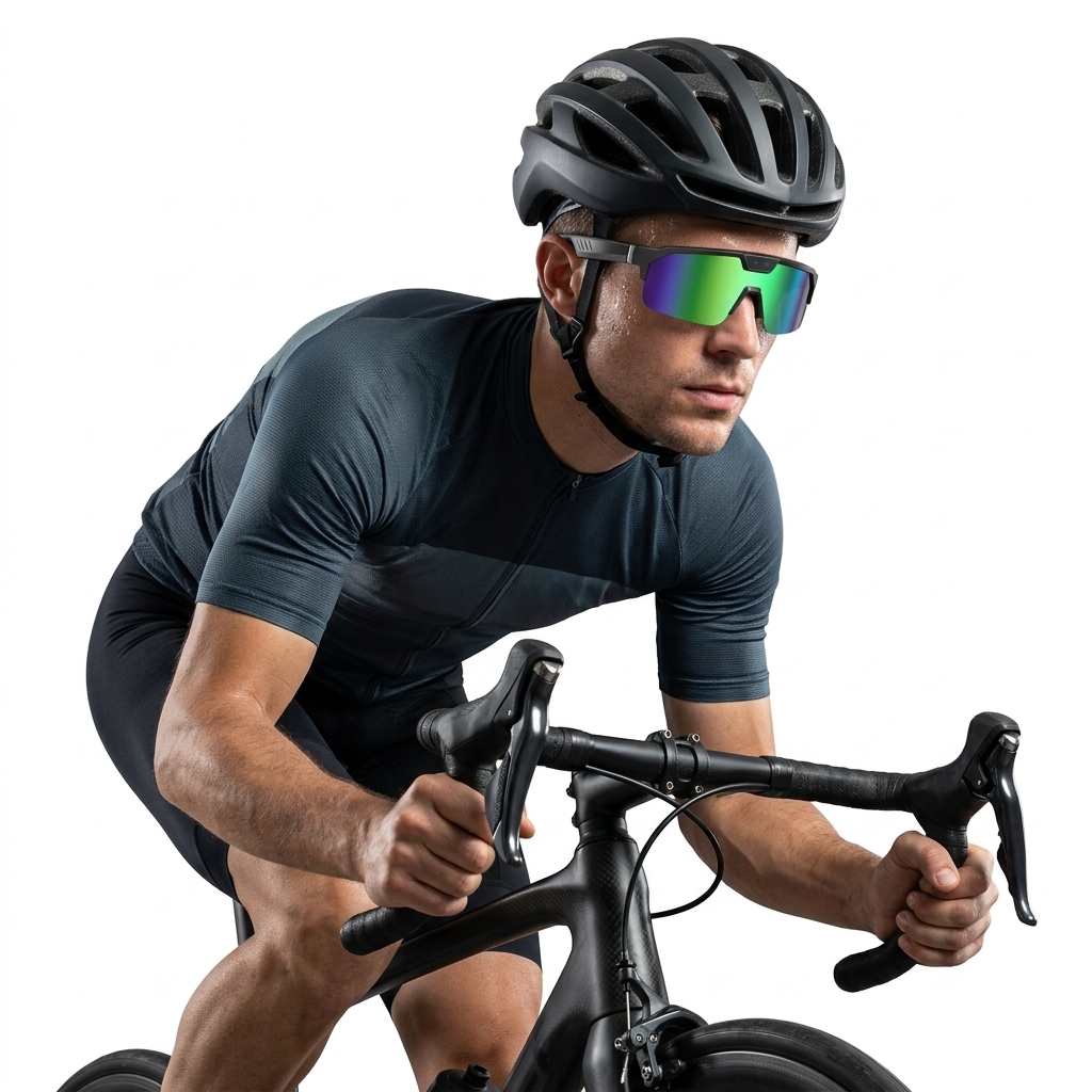 Q01 sports outdoor AI smart glasses with real-time translation and 8MP anti-shake camera